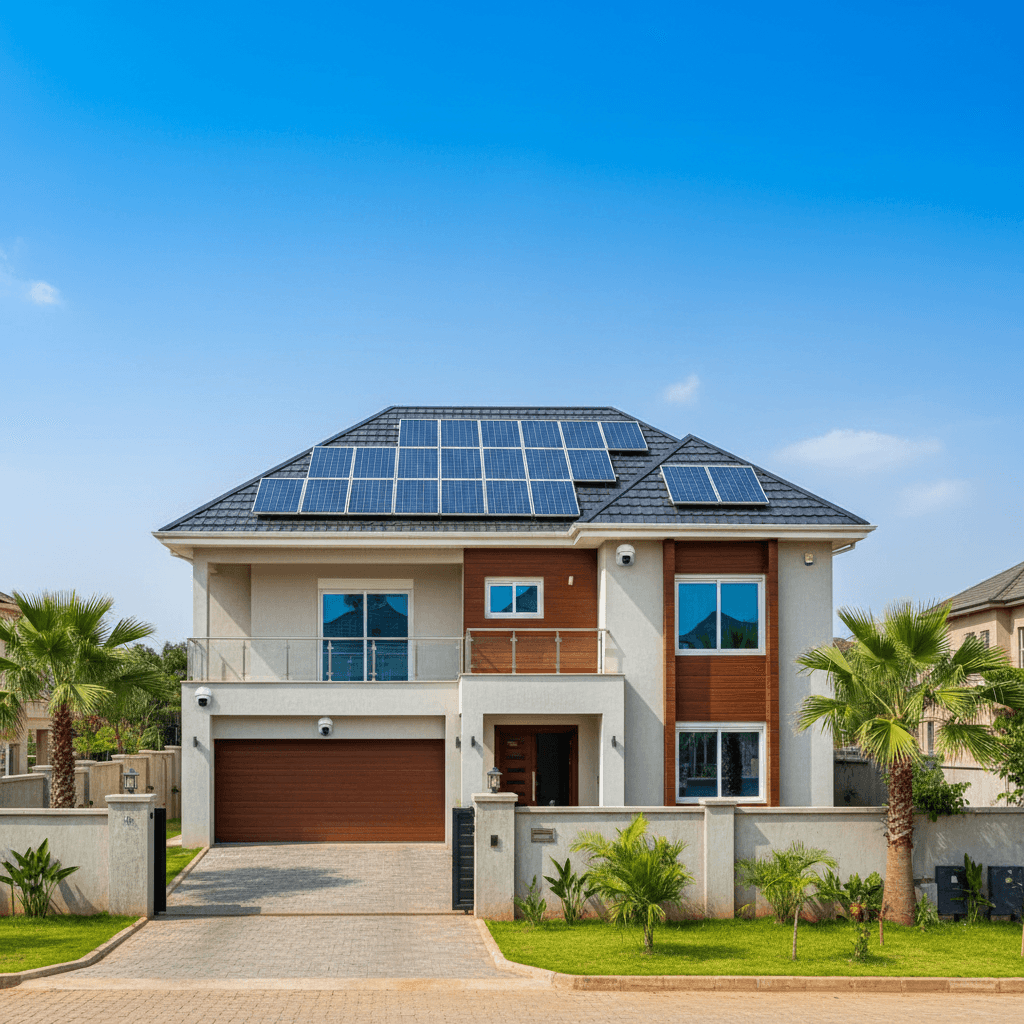 Complete solar and CCTV installation on residential property
